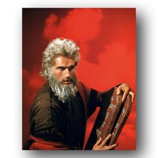 Charlton Heston Photo 8x10 The Ten Commandments Moses 1956 Biblical Epic Film