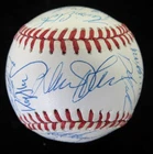 1989 New York Mets Team Signed Baseball with 28 Signatures