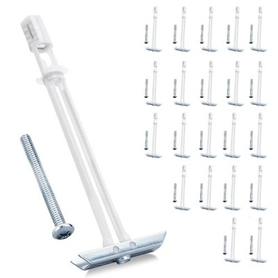 Drywall Anchor with Included Bolts for 1/4-20 Fastener 1/4''-20：Pack of 22