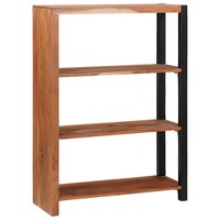 BüCherregal Massivholz Akazie Braun 80 X 30 X 110 Cm Standregal
