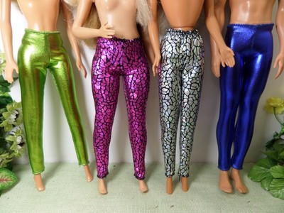 Leggins Glänzend, 14 Farben  Für Mode Puppen: NORMAL, VINTAGE, CURVY, MANN