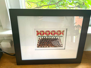 Iron City Steelers Super Bowl Champs Portrait Landscape in Black Frame
