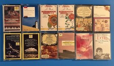 LOT OF 12-CLASSICAL CASSETTES. 6-BACH, 5 -BEETHOVEN, 1- REQUEJO IF w/CASE