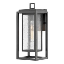 1 Light Medium Outdoor Wall Lantern in Transitional Style - 7 Inches Wide by 16