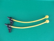 Lego Duplo 2x Schlauch Feuerwehr Tankwagen 6425 gelb schwarze Düse  (090922A)