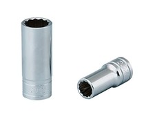 Kyoto Machine Tools KTC 9.5mm 3/8-inch Semi-Deep Socket Dodecagonal 23mm B3M23W