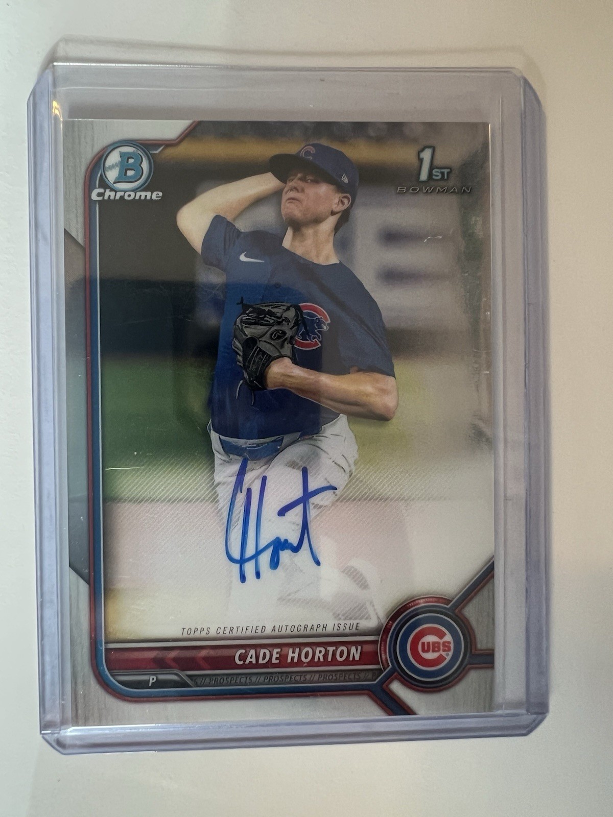 2022 Bowman Draft - Chrome Draft Pick Autographs Cade Horton #CDA-CHN (AU, RC)