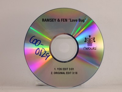 RAMSEY AND FEN LOVE BUG (Y1) 2 Track Promo CD Single including Plastic Sleeve NE