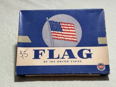 Vintage American Flag ANNIN Defiance 48 Stars 3x5 NOS NIB Nylon