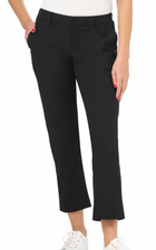 New Kirkland Signature Women  s 4-Way Stretch Travel Ankle Pant Size 10 Black