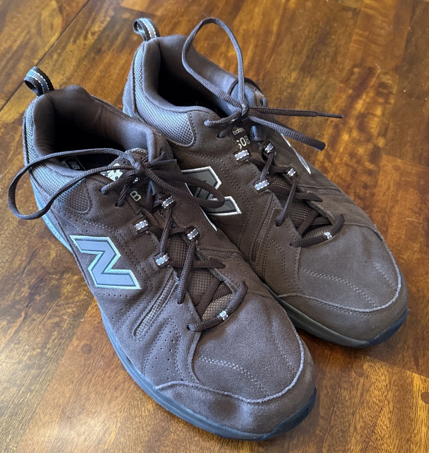 Mens Brown New Balance 608 Sneakers Shoes Size 16 2E Comfort Insert Suede