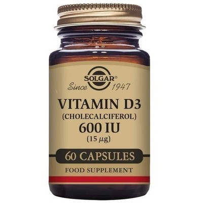 Vitamin D3 [Cholecalciferol] Solgar 600 iu 60 Kapseln