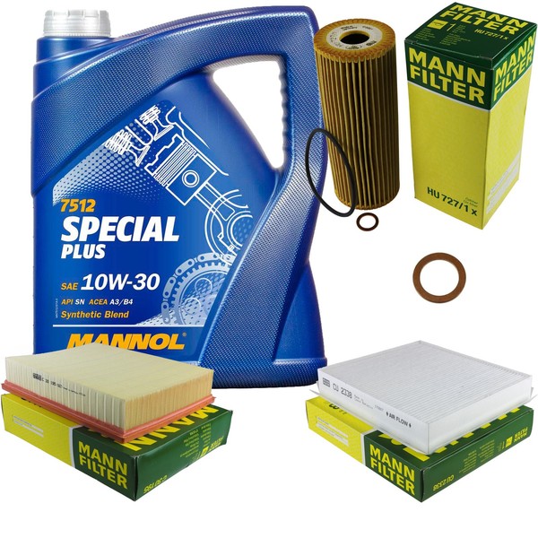 Inspektionspaket 5L Mannol Special Plus 10W-30 FüR Mercedes W163 ML 230-image