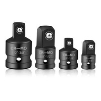 Stecknussadapter Set 4-Teilig 1/2 Auf 3/8 3/8 Auf 1/4 3/8 Auf 1/2 Chrom Vanadium