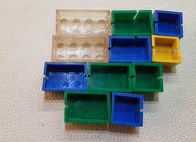 RARE Lego Bricks 1949-1953 LEGO - lot of 11 blocks - 3001old hollow bricks slots