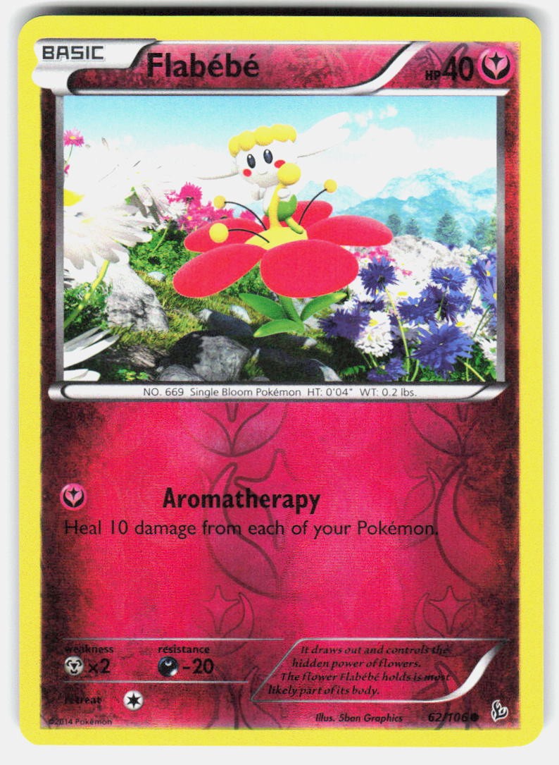 Pokemon tcg XY - Flashfire Flabebe (62) Lightly played