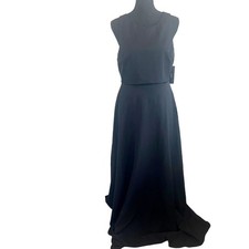 NWT Lulu’s LARGE Black Gown Dress Layered Over Lace 