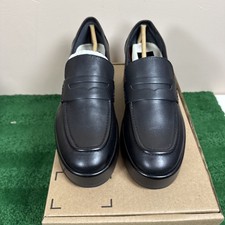 Dolce Vita Black Leather Yanni Platform Loafer-Women 8