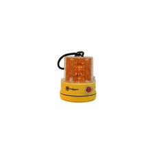 RAILHEAD GEAR RM18-LED A Revolving Safety/Warning Light,Amber 39F091