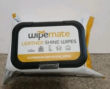 wipemate Leather Shine Wipes 30 disposable wipes