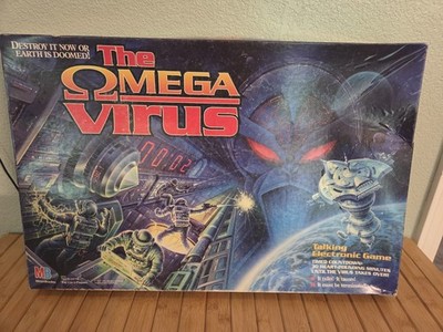 Vintage 1992 THE OMEGA VIRUS MB Electronic Board Game 99% COMPLETE Tested Works