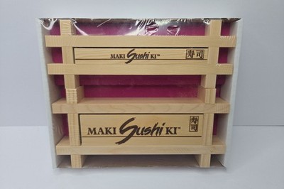 Maki Sushi Ki Wooden Sushi Maker Kit Traditional Japanese Tool New Sealed