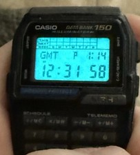 Vintage Casio DBC-150 Data Bank Calculator Watch Illuminator Module 1477