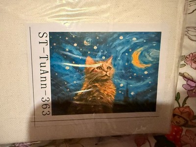 Malen nach Zahlen Katze Malen nach Zahlen für Erwachsene Niedliche Kätzchen Abstrakte Kunst Kinder
