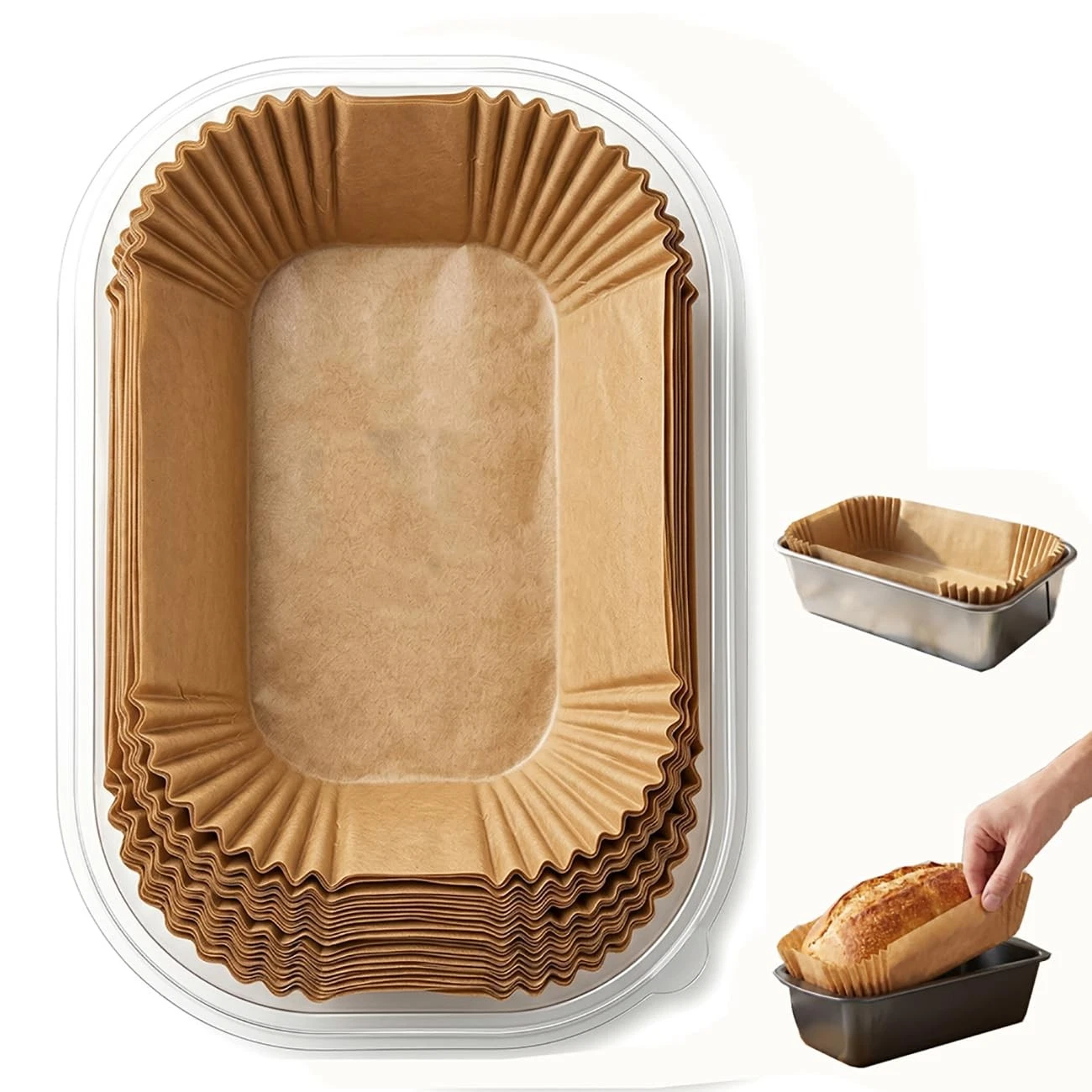 150Pcs Loaf Pan Liners, 9X5inch Parchment Paper Liners for Cooking Bread or R...