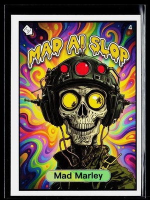 Mad Scientist Mad AI Slop 40K GPK Spoof MAGNET CHASE CARD #4 Mad Marley