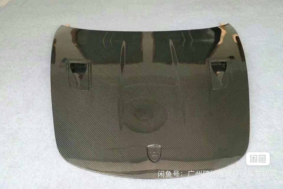 Cubierta de capó delantero de fibra de carbono real para Porsche Carrera 911 997 2004-2012 Foto 4 de 4