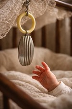 Antico Sonaglio Da Bimbo Art Déco Con Anello 