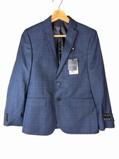 Lauren Ralph Lauren Kids Blue Plaid Suit Jacket 14R New w/ Tags Separate