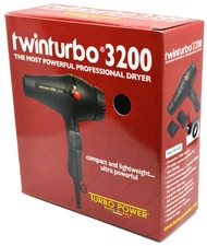 BRAND NEW & NEVER OPENED! Turbo Power Twin Turbo 3200 Hair Dryer | Black