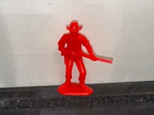 1960's Red Plastic Cowboy Tim Mee Toys 3" Figure