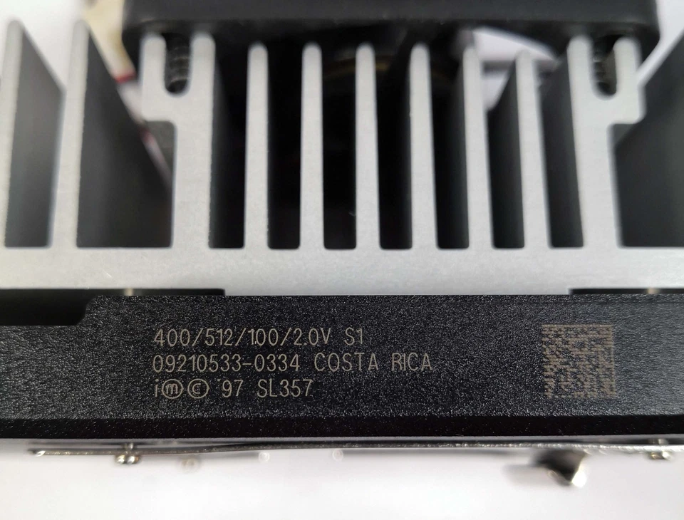 INTEL Pentium II 400Mhz Slot 1 SL357 + dissipatore e ventola tachimetrica - Immagine 4 di 4