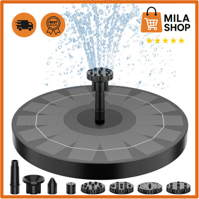 Solarbrunnen 2 5W 160mm Schwimmende Pumpe 6 Font