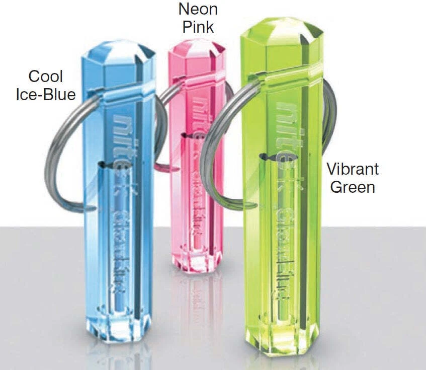 Nite Glowring Gadget Keyring Traditional Tinted Vibrant Neon Pink Glow Stick