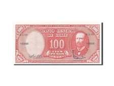 [#262413] Banknote, Chile, 10 Centesimos on 100 Pesos, 1960, Undated (1960-1961)