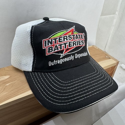 INTERSTATE BATTERIES Nascar Racing Adjustable Hat Black/White - Picture 5 of 10