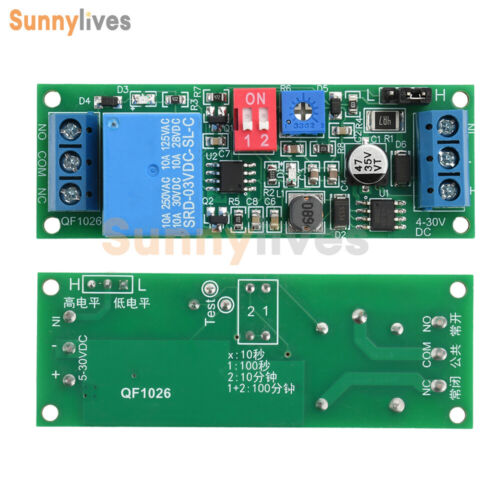 DC 4-30V 1 Way Time Delay Relay Module Adjustable Trigger Delay Switch Module - Picture 2 of 20