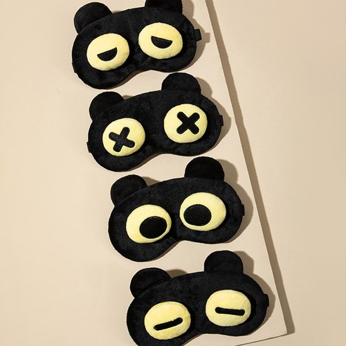 Fluffy plush Eye mask Travel sleep masks Blindfold Animal Children girls kids - Picture 10 of 14