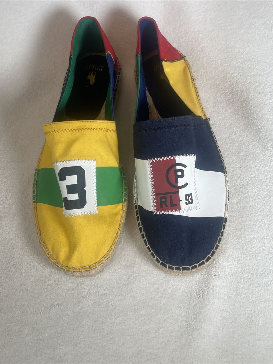 Polo Ralph Lauren Cevio Slip Espadrille Madras Patch 17602 Polo Ralph Lauren Cevio Slip Espadrille Madras Patch 17602