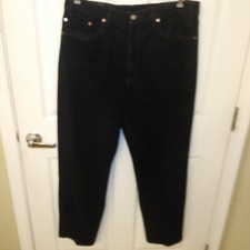 Levis 550 Vintage Mens Jeans Size 38 30 Black Excell Condition USA Made Code 554