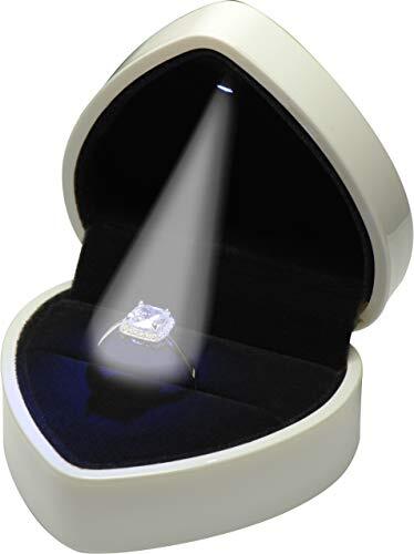 LED Heart Ring Box with Light for Proposals & Weddings-image
