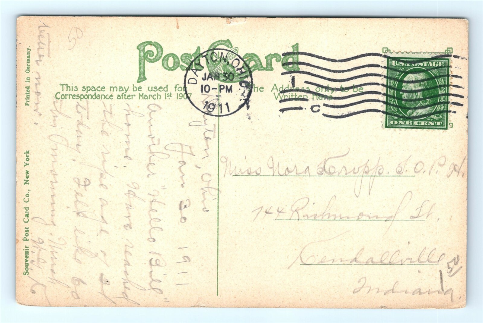 Postcard OH Dayton BPO Elks Lodge Building 1911 View K15 eBay