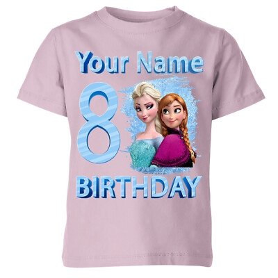 Personalisiertes Frozen Olaf Elsa Anna T-Shirt beliebiger Name Nummer #oder#P1#A#2 2T1A1