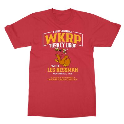 First Annual WKRP Turkey Drop As God My Witness I Thought Unisex Tee Tshirt