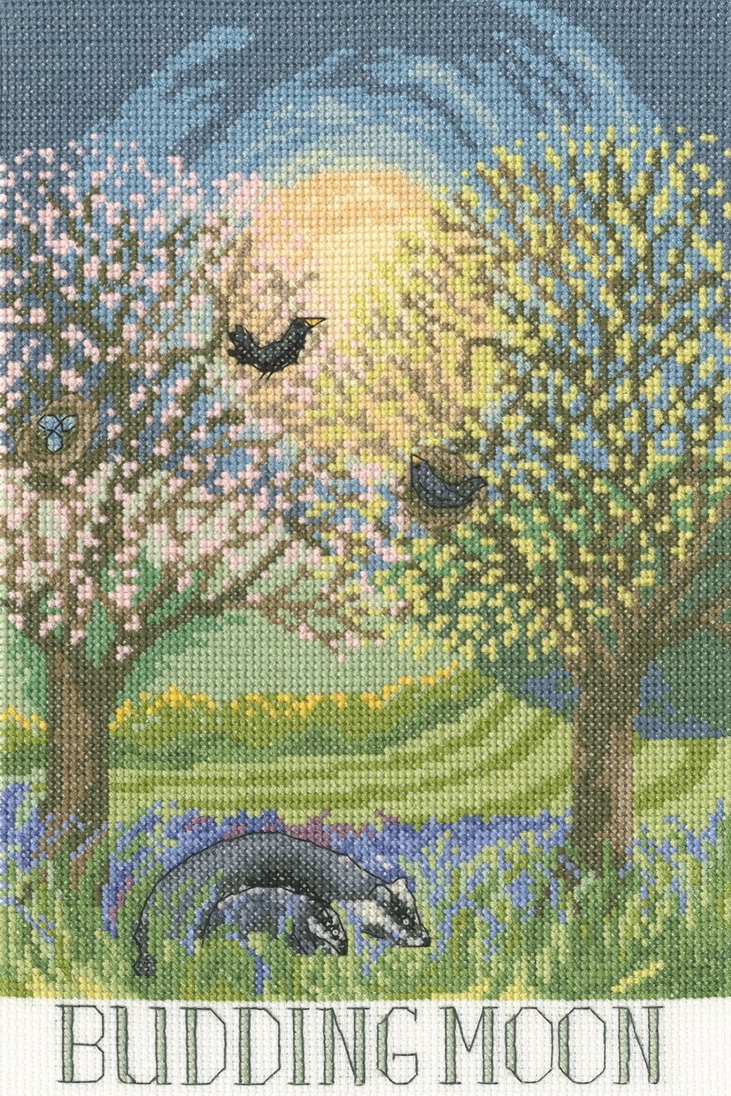 Bothy Threads XDD1 Budding Moon Counted Cross Stitch Kit by Lizzie Spikes