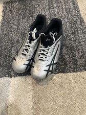 ASICS Men's Hypersprint 5 Track  Field Spike Running Shoes US 8 Silver Black